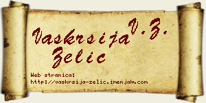 Vaskrsija Zelić vizit kartica